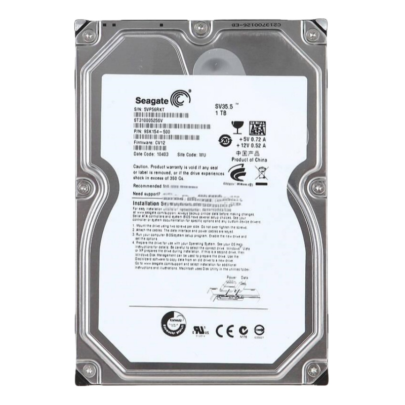 1TB 希捷 老盘 台式机械硬盘 3.5寸 SATA接口