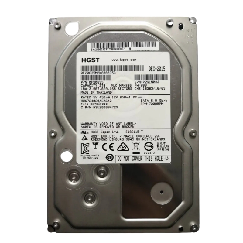 2TB 日立 台式机械硬盘 3.5寸 SATA接口